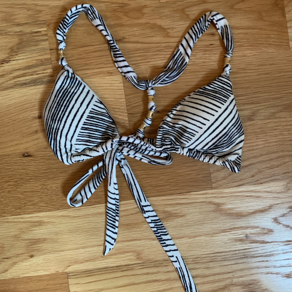 Adjustable Patterned Bikini Top